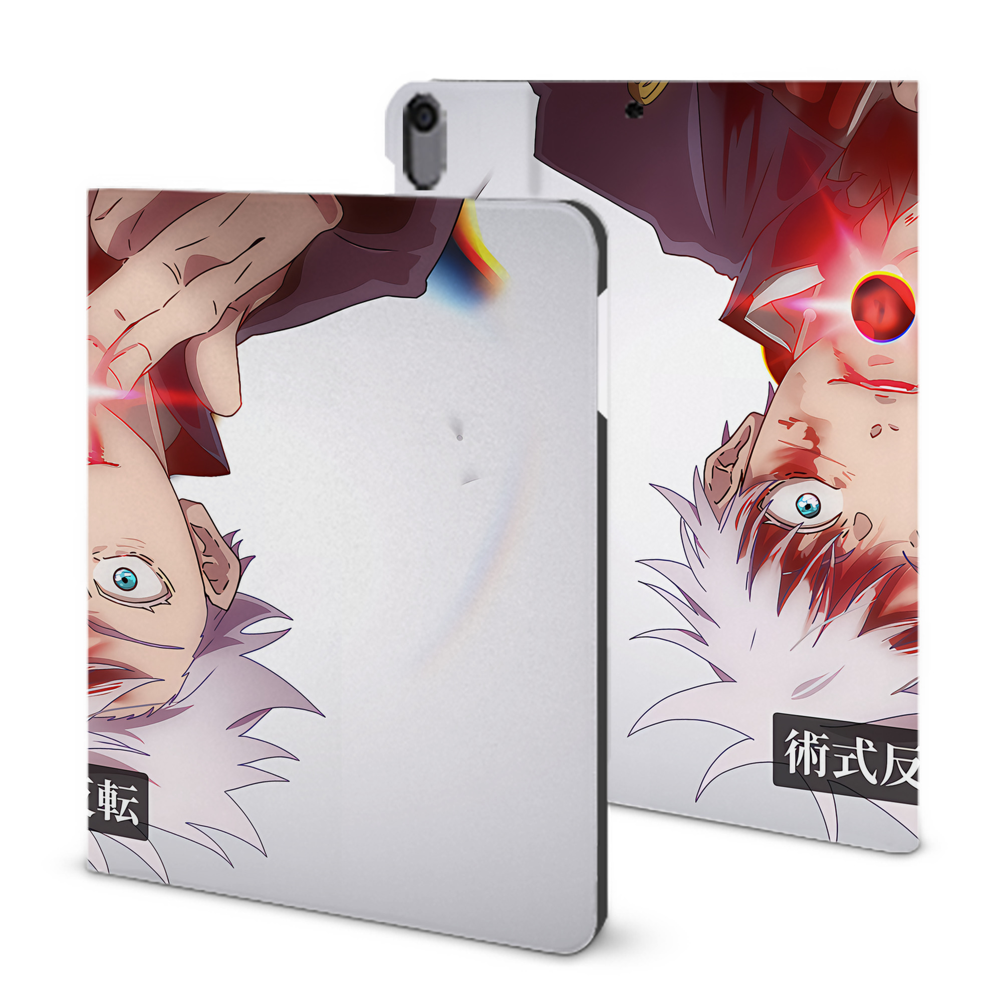 （画像用） 呪術廻戦 Jujutsu Kaisen IPad ケース ブック型 PUレザー TPU 耐衝撃 軽量 薄型 ペン収納なし 全面保護 IPad 各モデル対応